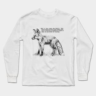 Fox Print Long Sleeve T-Shirt